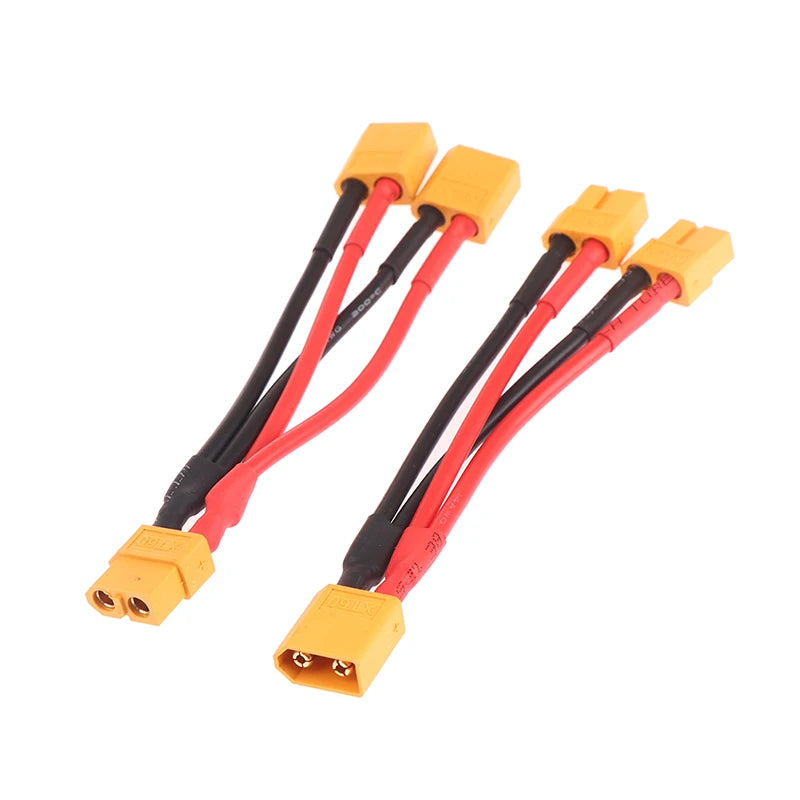 XT60 Y Splitter 14AWG Silicone Wire – RC Battery Connector RC Battery Connector Axl