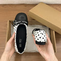 Women's Polka Dot Ballet Flats – Vintage Mary Jane Slip-Ons Ballet Flats Axl Beige 37