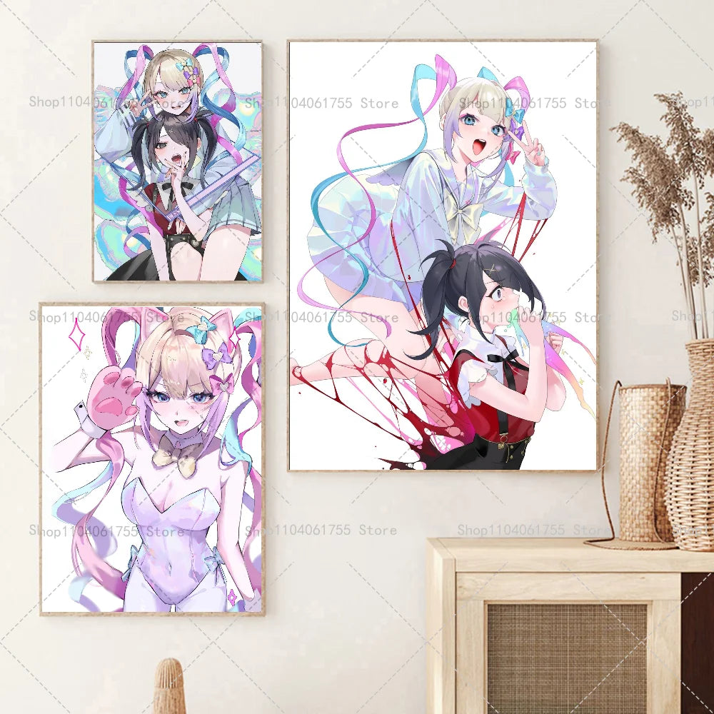 Needy Girl Overdose Game Poster – Waterproof Wall Sticker Art Wall Art Poster Axl