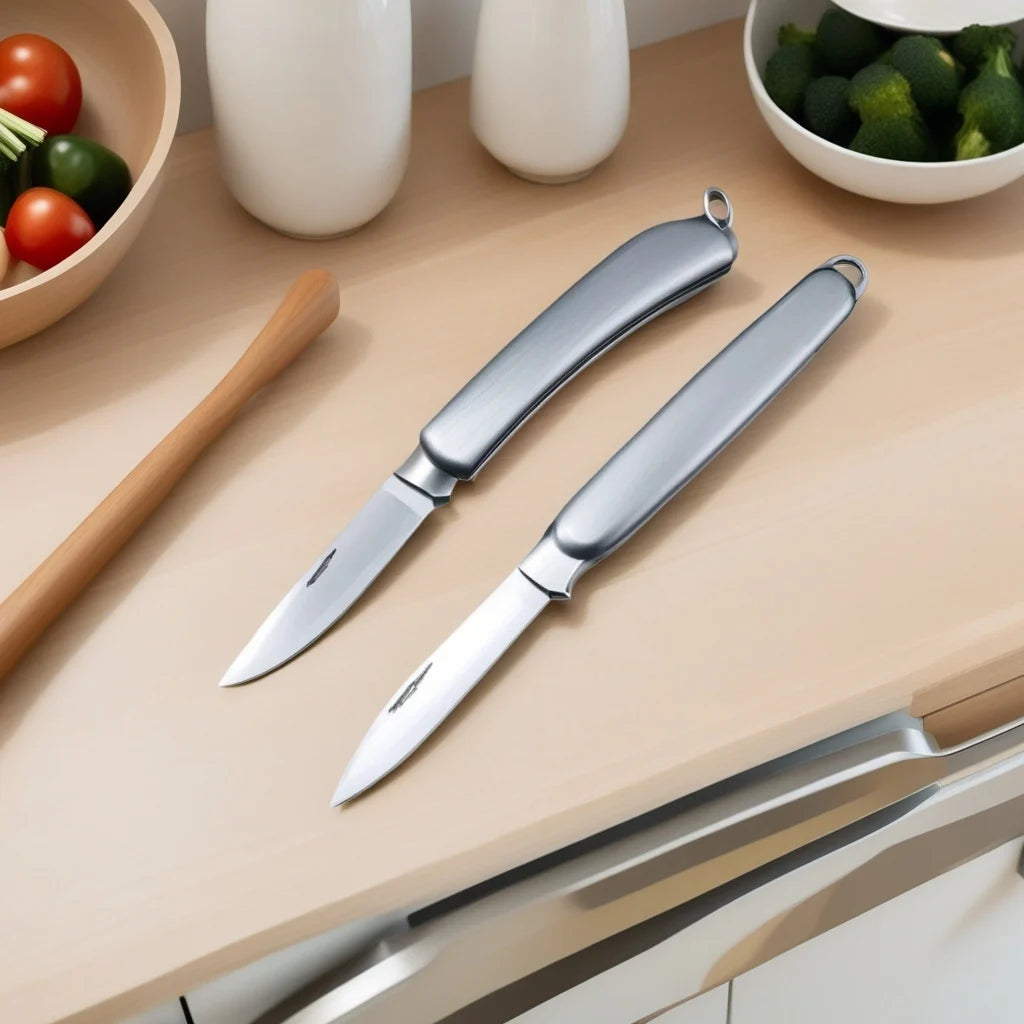 Pocket Folding Fruit Knife – Stainless Steel Paring Knife Folding Paring Knife Axl