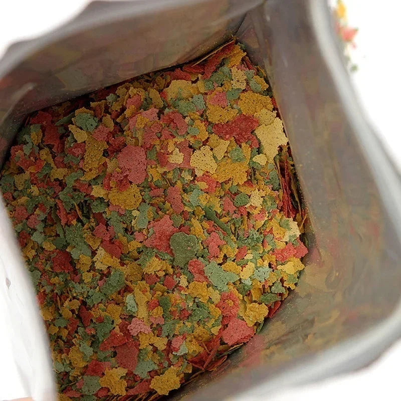 Tropical Fish Flakes Food 100g | Spirulina & Astaxanthin Aquarium Fish Food Axl