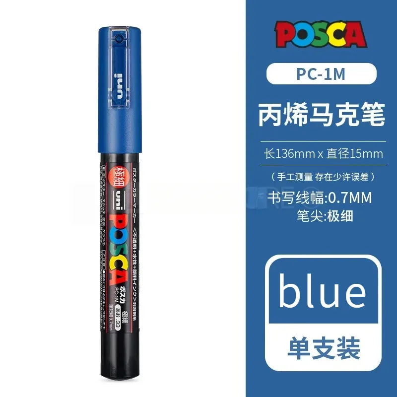 Uni POSCA Acrylic Paint Markers PC-1M 3M 5M – Multi-Colour