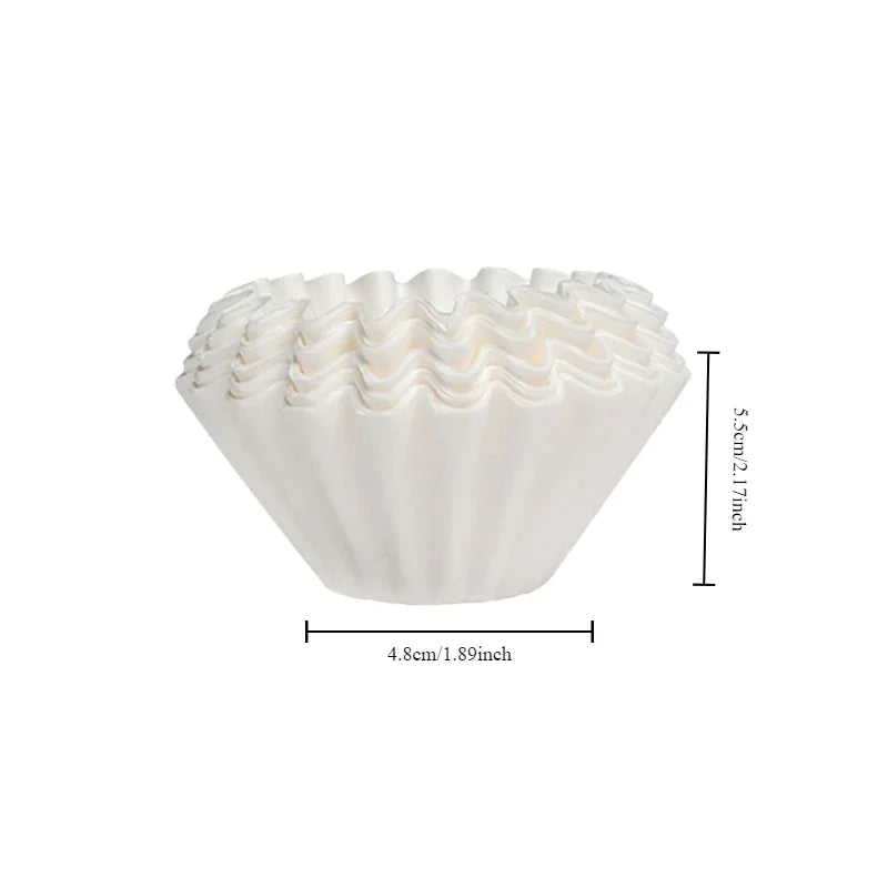 50 Pack Pour Over Coffee Filters – Fits B75 & Wave Dripper Coffee Filter Papers Axl
