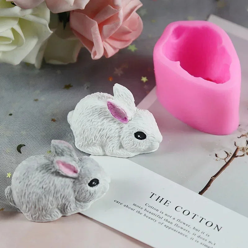 Rabbit Silicone Mold – Chocolate, Fondant, Cake & Soap Silicone Baking Mold Axl