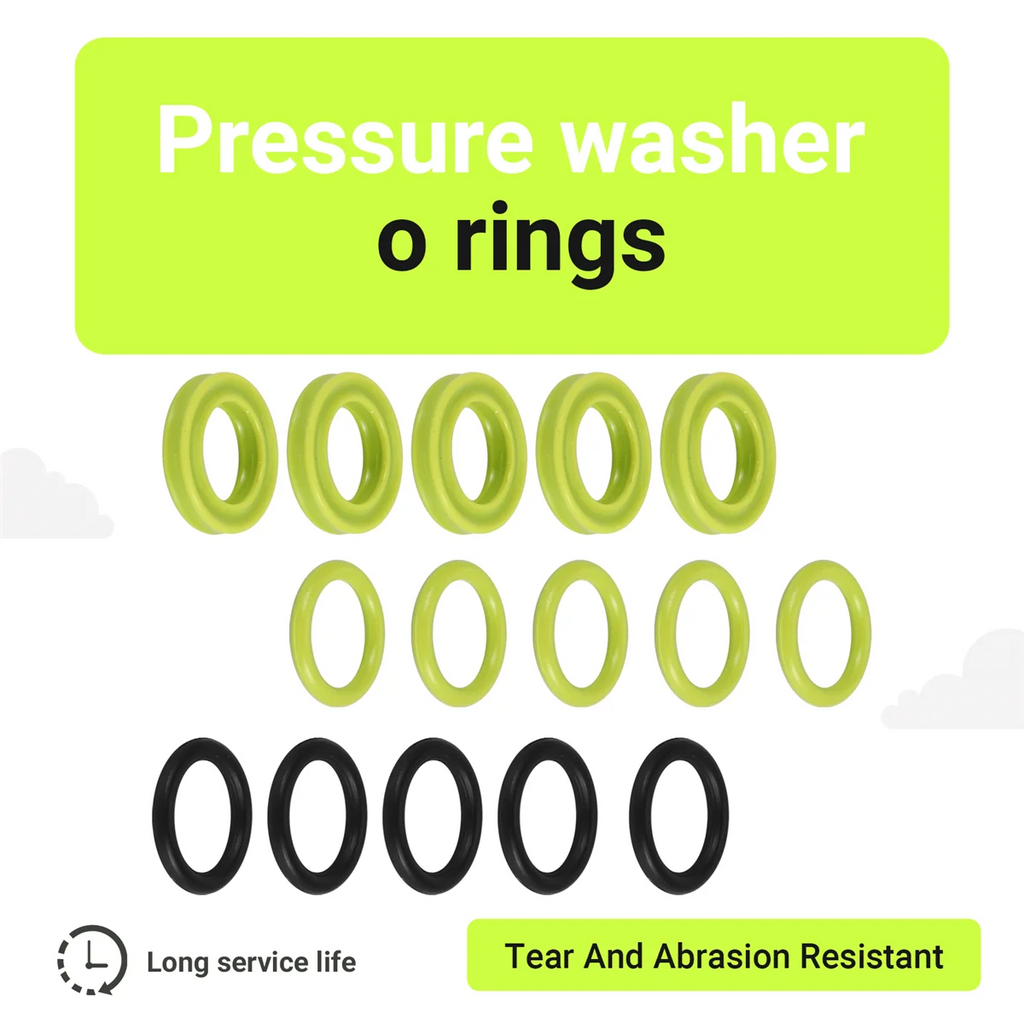 O-Ring Seal Set for Kärcher Pressure Washer 15Pcs TR 2.880-001.0 Pressure Washer Seal Axl