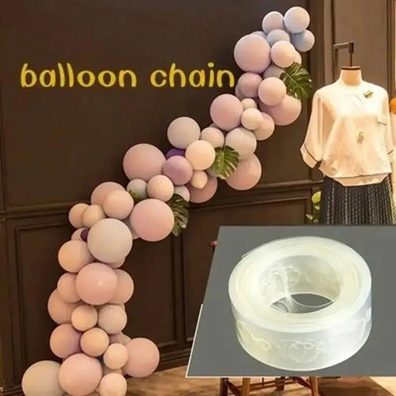 5M Balloon Chain Strip 110 Holes – Arch & Garland Decorator Balloon Decoration Strip Axl