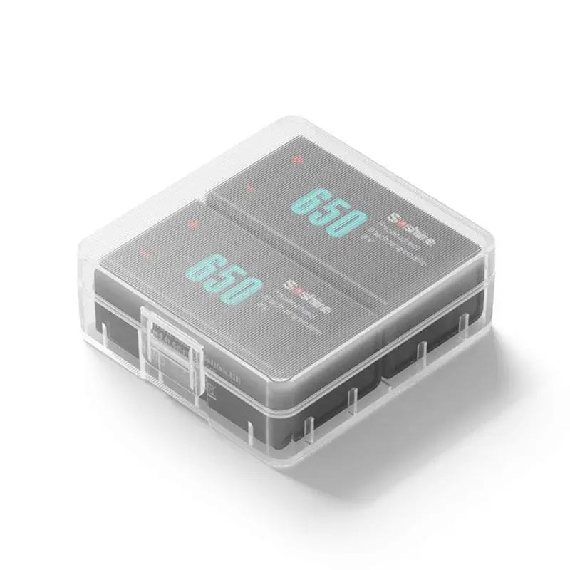 9V Battery Storage Case Set of 5 – Transparent Plastic Holder Battery Storage Case Axl