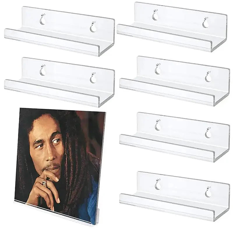 Clear Acrylic Vinyl Record Wall Mount Shelf – LP Display Vinyl Record Shelf Axl
