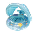 Baby Inflatable Pool Float Ring with UV Sunshade | Ages 6M–4Y Baby Pool Float Axl 1pcs