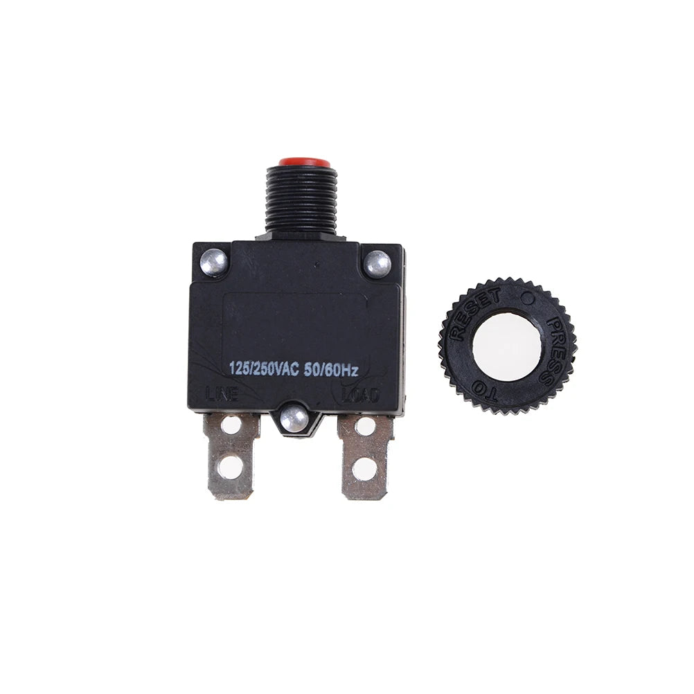 15A Push Reset Circuit Breaker Overload Protector 125/250VAC Circuit Breaker Axl Default Title