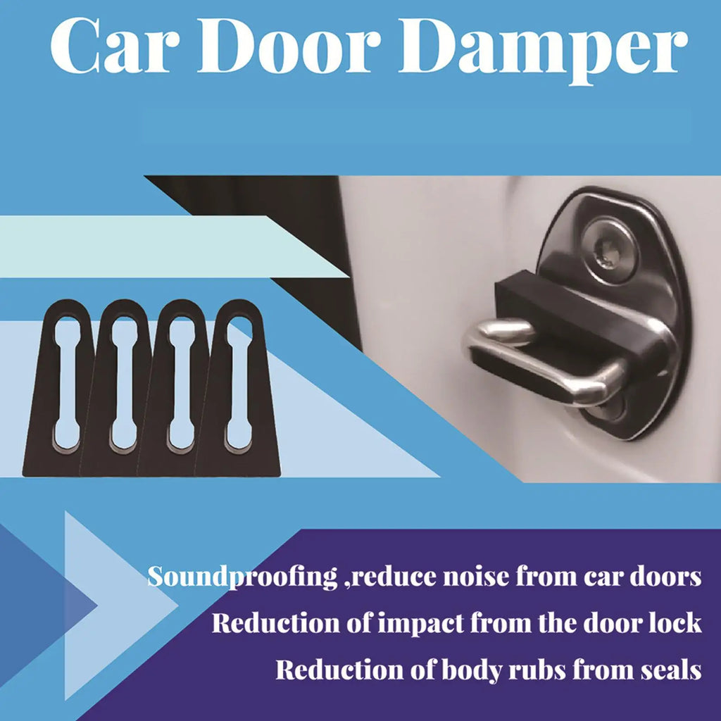 Car Door Lock Striker Buffer Rubber Sound Deadener Pads 4pk Car Door Buffer Axl