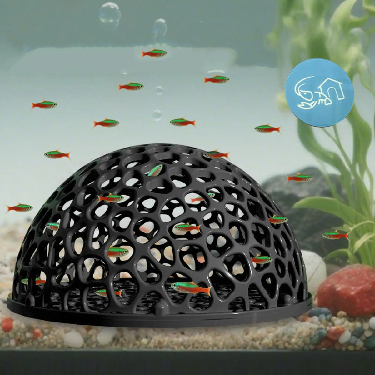 Aquarium Shrimp Cave – Betta & Shrimp Hideout Fish Tank Decor Aquarium Ornament Axl