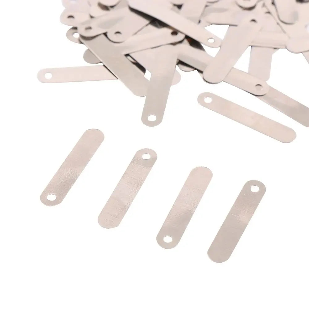 Nickel Plated Solder Tabs for 18650 14500 Sub C Batteries 100Pcs Battery Solder Tabs Axl