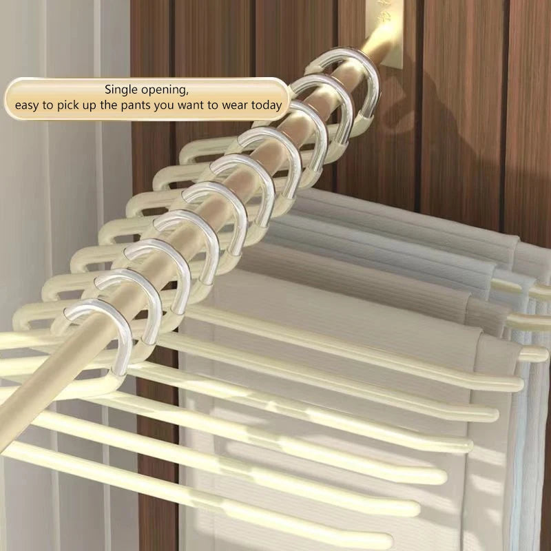 4-Pack Z-Shape Pants Hangers | Non-Slip Trouser Clips for Closet Pants Hangers Axl
