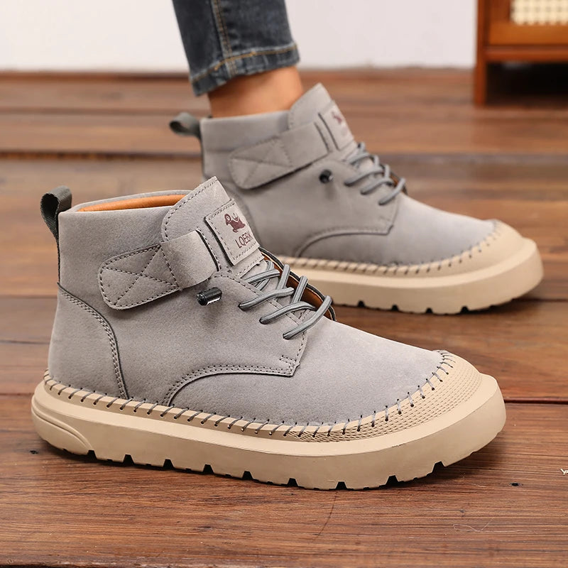 Women's Handmade Leather Lace-Up Platform Loafers – Wide Toe Platform Loafers Axl