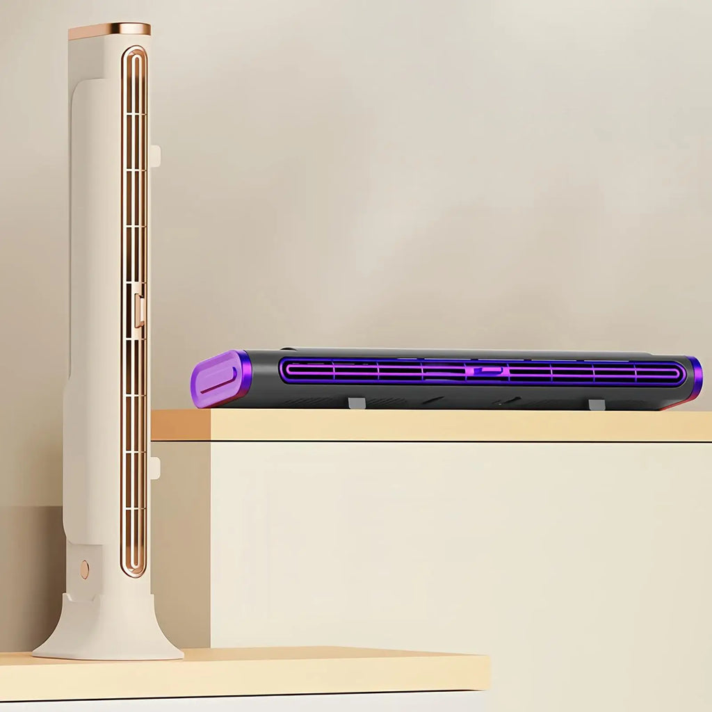 Bladeless USB Rechargeable Portable Fan – Desk, Office & Outdoor Portable Bladeless Fan Axl