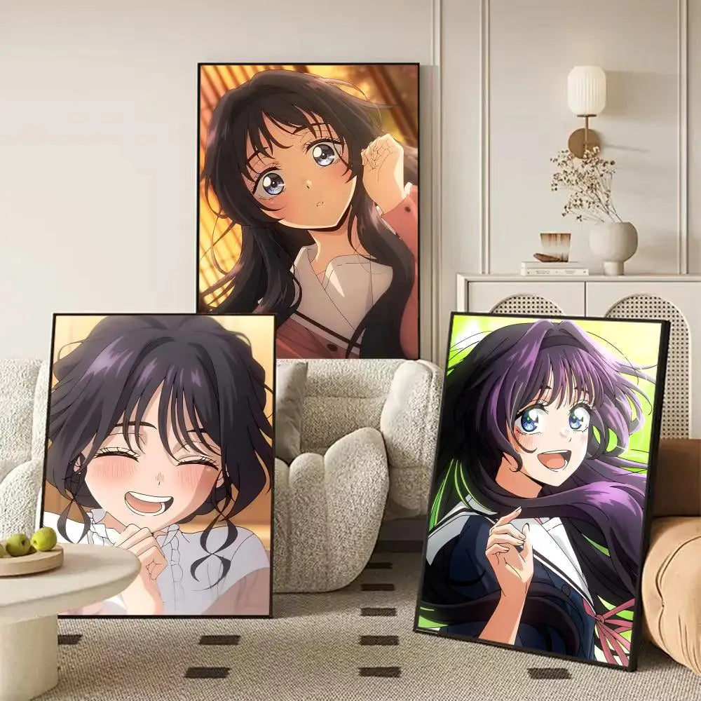Kaoruko Waguri Anime Self-Adhesive Poster Sticker | Wall Art Anime Wall Sticker Axl