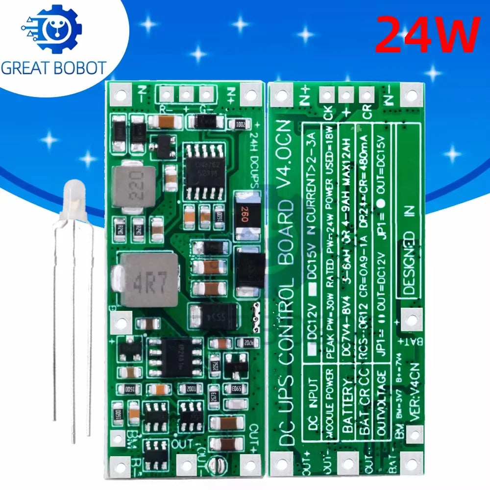 2S UPS Power Supply Module 12V/15V 24W Step-Up Protection UPS Power Module Axl 1PC