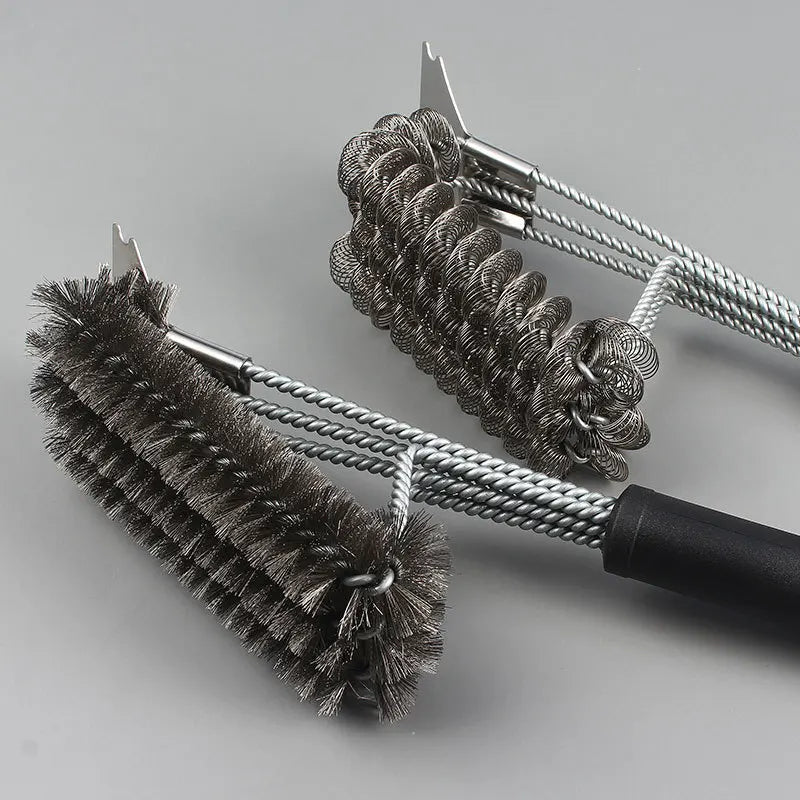 Steel Wire BBQ Grill Cleaning Brush – Heavy-Duty Scrubber BBQ Grill Brush Axl