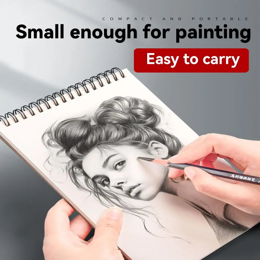 Spiral Sketchbook 30 Sheets A4/A5/A6 – Acid-Free Drawing Pad Spiral Sketchbook Axl