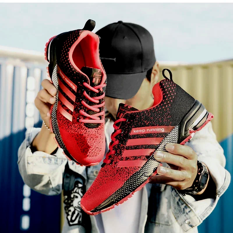 Men's Breathable Mesh Sneakers – Anti-Slip Casual Running Shoes Men's Running Sneakers Axl