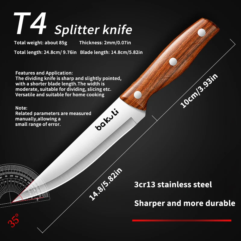 PLYS Professional Boning Knife – High Carbon Stainless Steel Boning Knife Axl T4