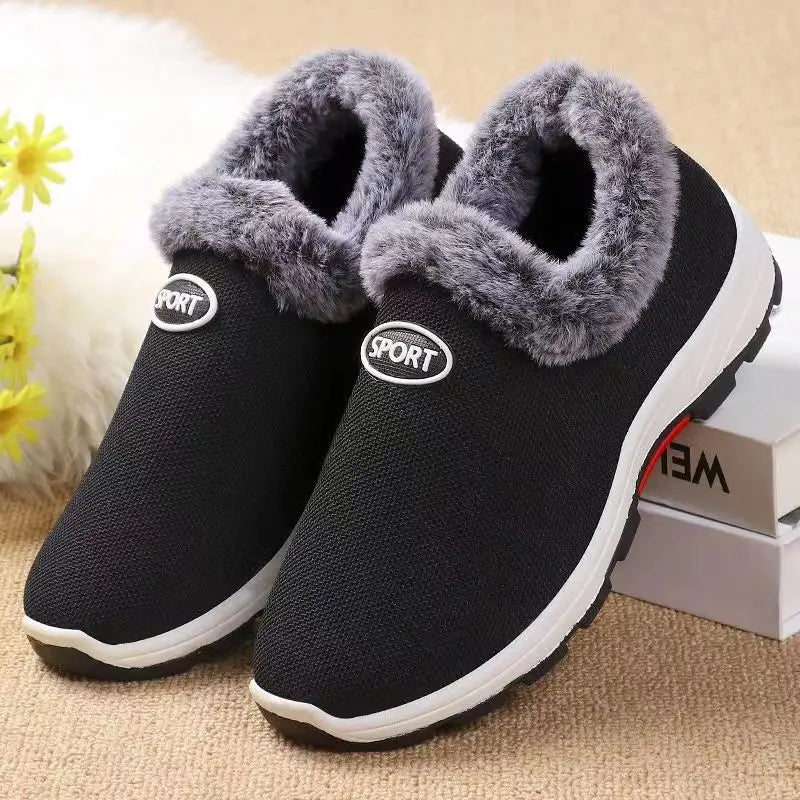 Women's Plush Snow Ankle Boots – Warm Platform Winter Shoes Snow Ankle Boots Axl