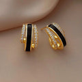 Huitan Claw Cubic Zirconia Stud Earrings – Trendy Women's Studs Stud Earrings Axl E4795