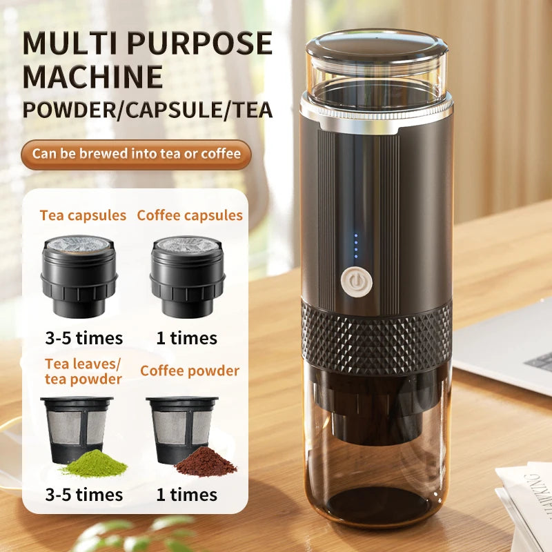 BALASHOV Portable Coffee Maker – K-Cup & Ground Coffee Brewer Portable Coffee Maker Axl