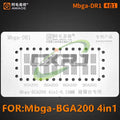 4-in-1 BGA-200 Reballing Stencil for DDR IC Chips | Amaoe BGA Reballing Stencil Axl Khaki China Mainland