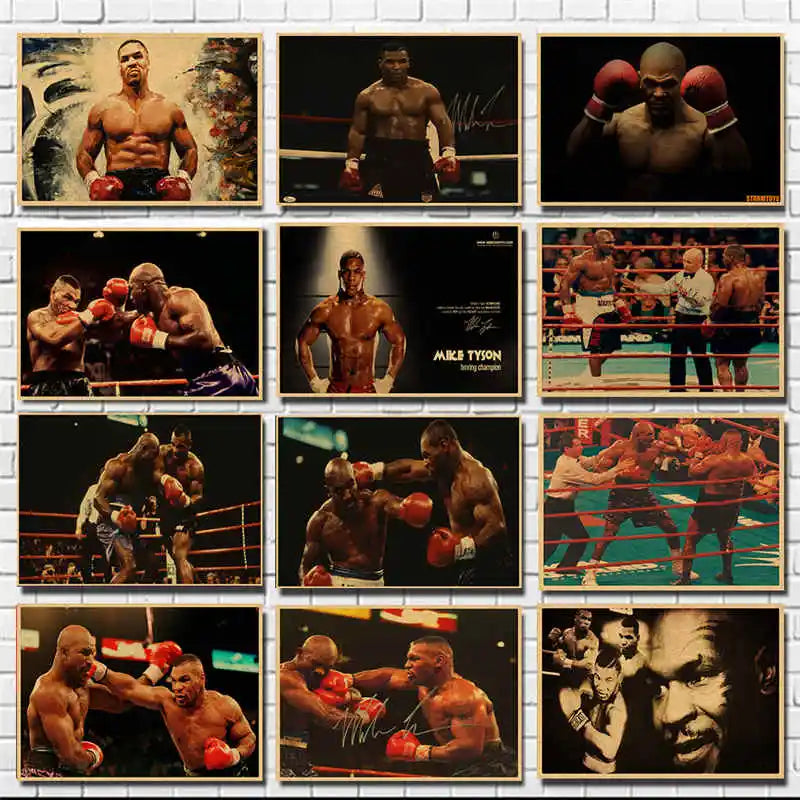 Boxing Motivational Kraft Paper Poster – Gym & Home Wall Art Wall Art Poster Axl