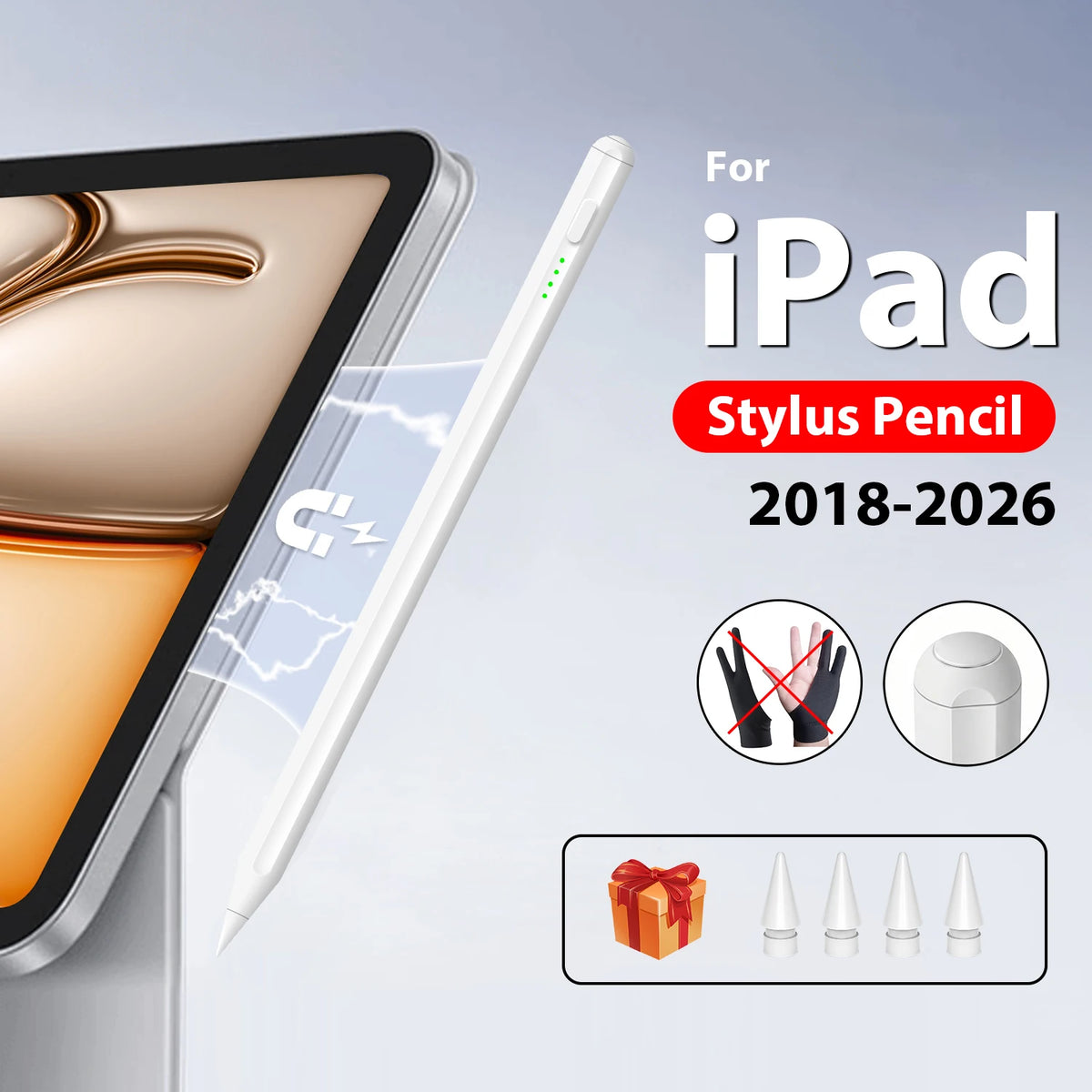 iPad Stylus Pen – Tilt, Palm Rejection & Magnetic Charging iPad Stylus Pen Axl