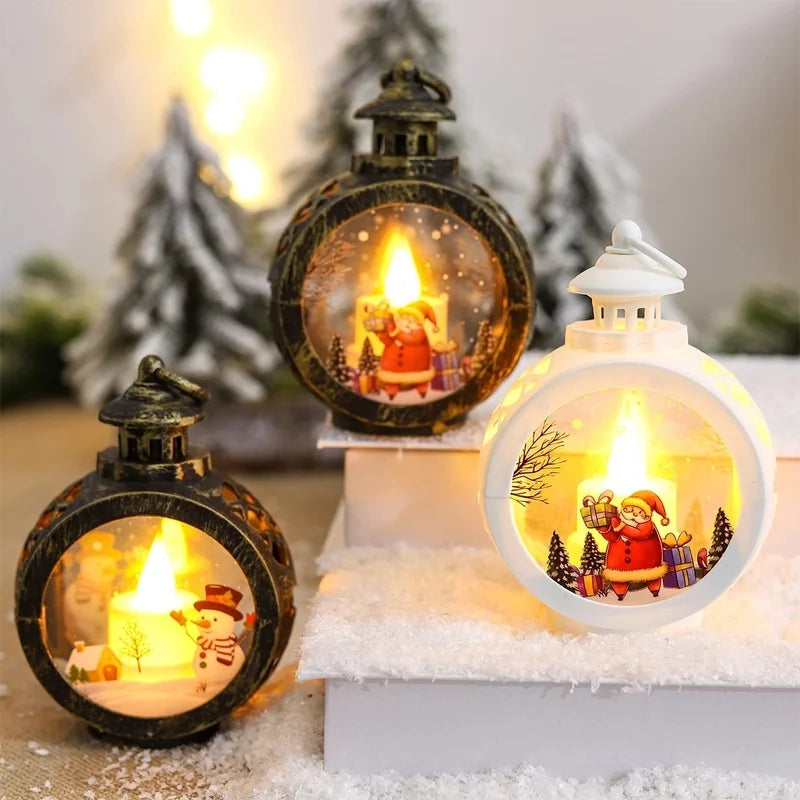 Christmas Round Wind Light – Festive Home Decor Ornament Christmas Decoration Axl
