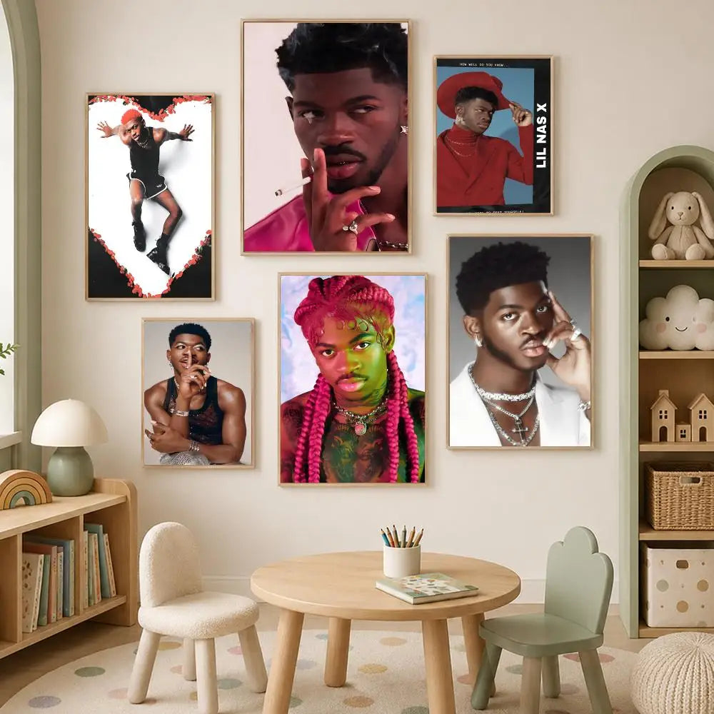 Lil Nas X Self-Stick HD Wall Art Poster – Waterproof Decor Wall Art Poster Axl