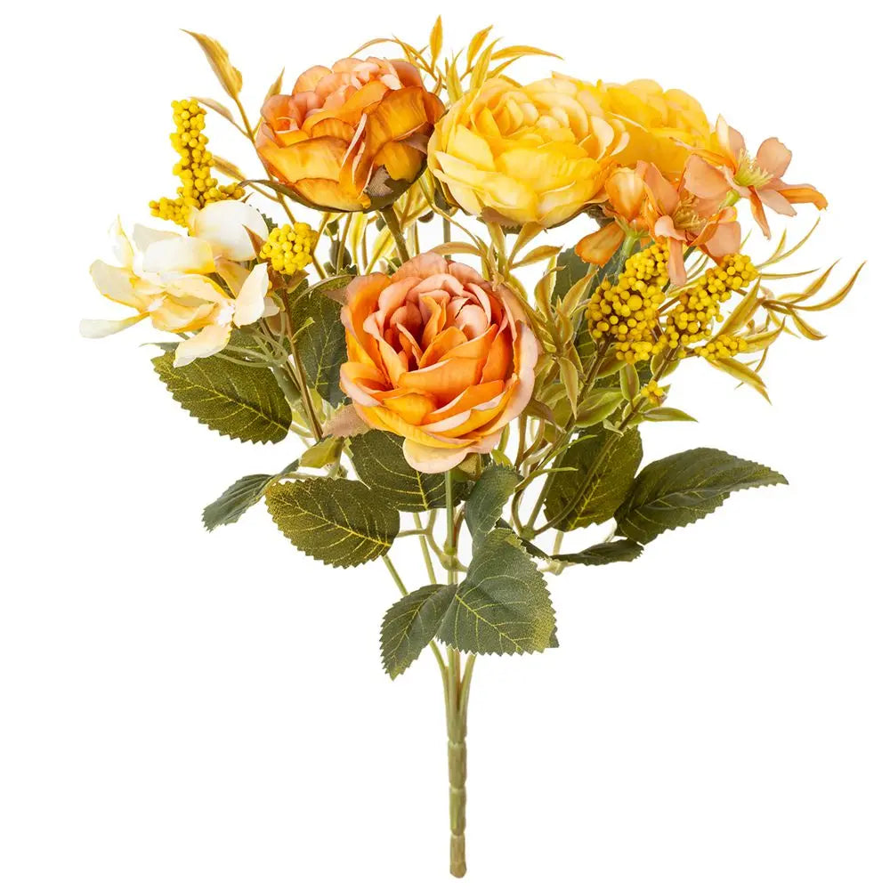 Artificial Silk Rose Peony Bouquet – Wedding & Home Décor Artificial Flower Bouquet Axl color4 2 pcs