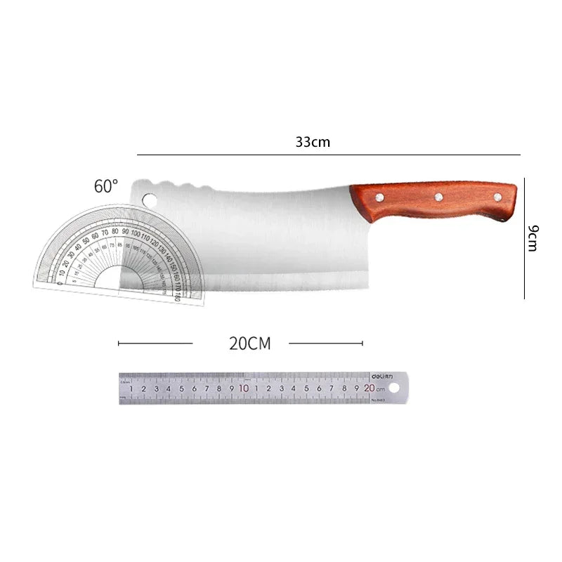 PLYS Stainless Steel Bone Chopping Cleaver | Heavy-Duty Knife Bone Chopping Cleaver Axl 1pcs
