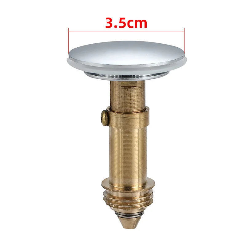 Pure Copper Push-Down Bounce Drain Filter for Wash Basin Sink Drain Filter Axl G