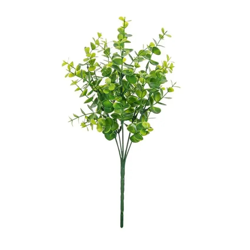 Faux Eucalyptus Branch Stems | Artificial Green Leaves Decor Artificial Plant Stems Axl 1 1 Pieces
