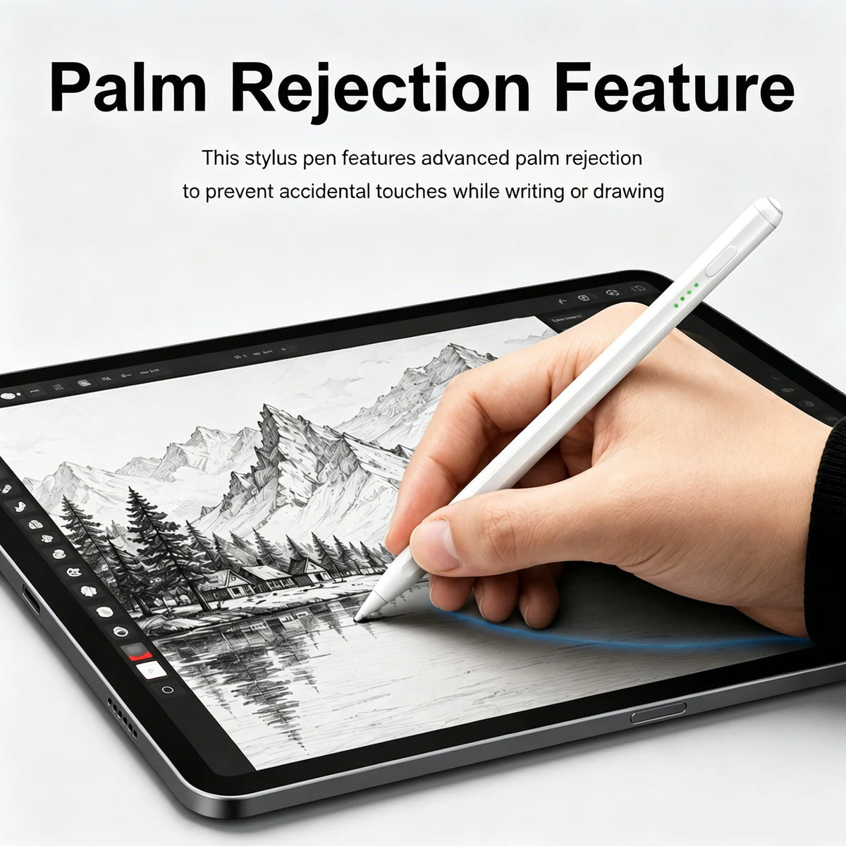 iPad Stylus Pen – Tilt, Palm Rejection & Magnetic Charging iPad Stylus Pen Axl