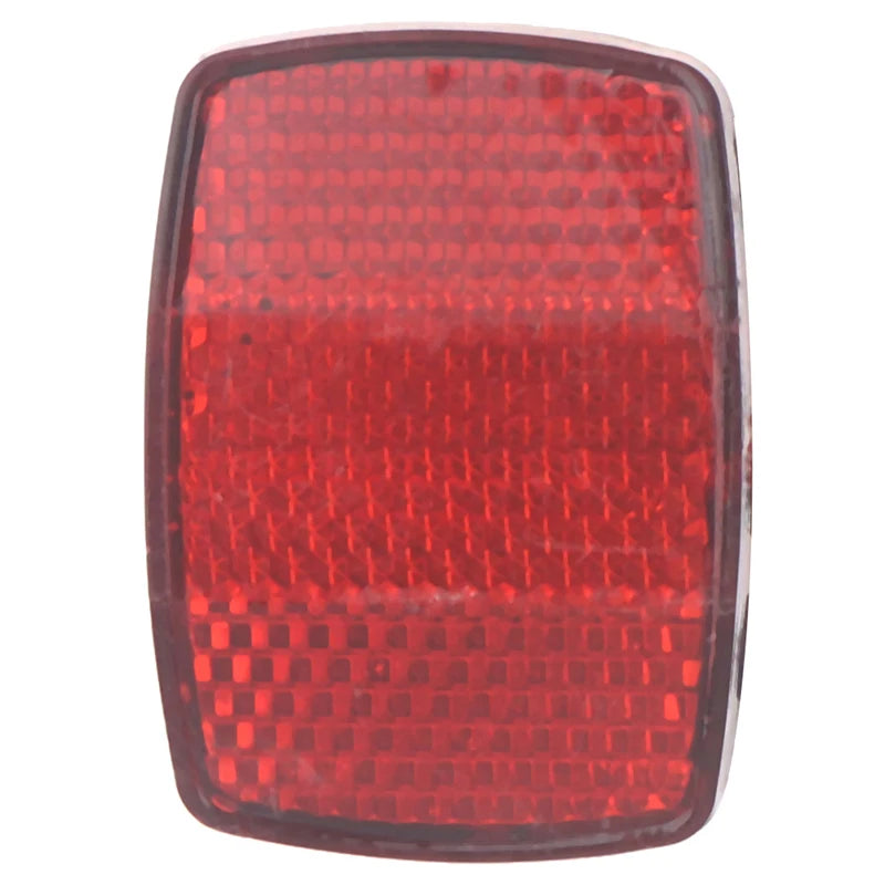 Bicycle Front & Rear Plastic Reflector – Bike Safety Warning Bike Safety Reflector Axl Red