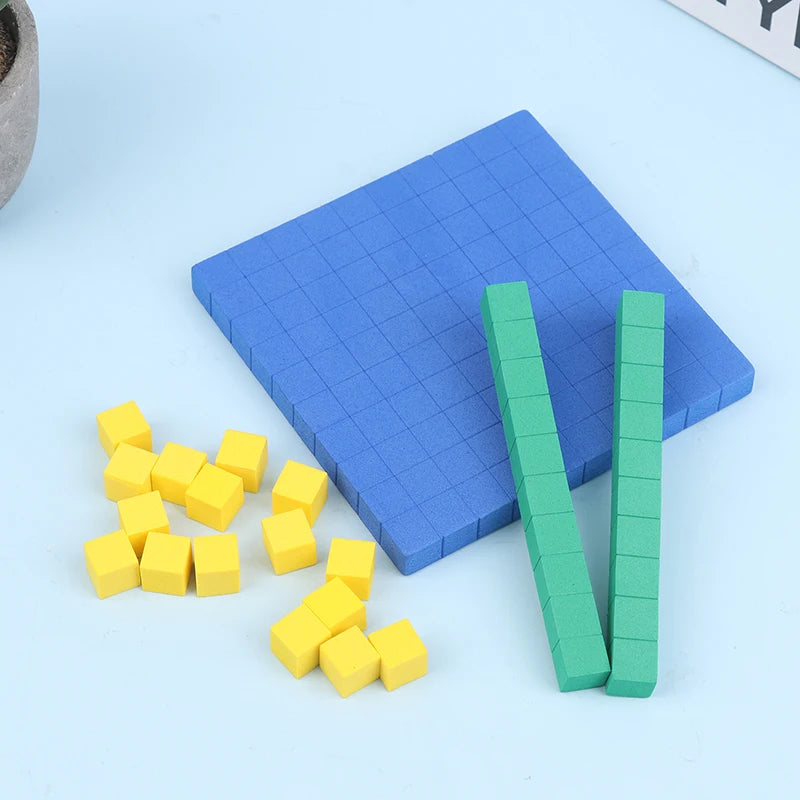 130 Pcs Base Ten Blocks – Math Place Value Manipulatives Set Math Manipulatives Set Axl