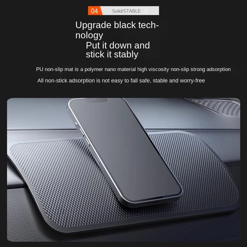 Car Dashboard Non-Slip PU Mat – Phone & Sunglasses Holder Car Dashboard Mat Axl