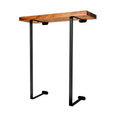Black Wall Towel Rack with Wood Shelf | Bathroom Organizer Wall Towel Rack Axl black