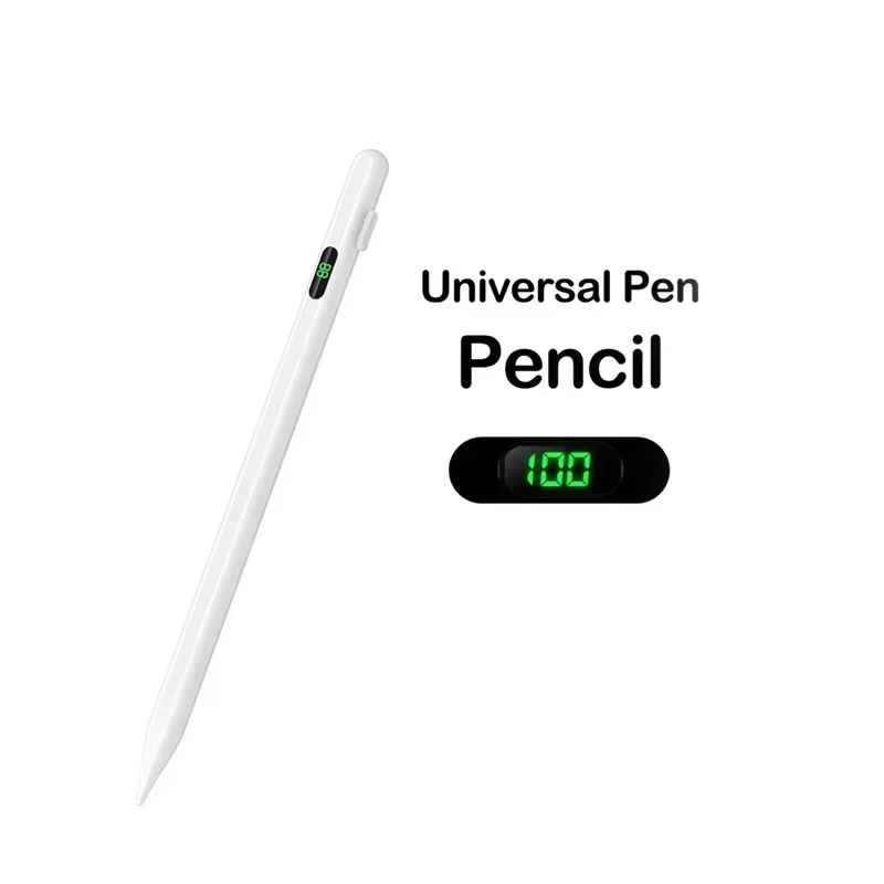 Universal Stylus Pen LED Power Display – iPad & Tablet Tablet Stylus Pen Axl white