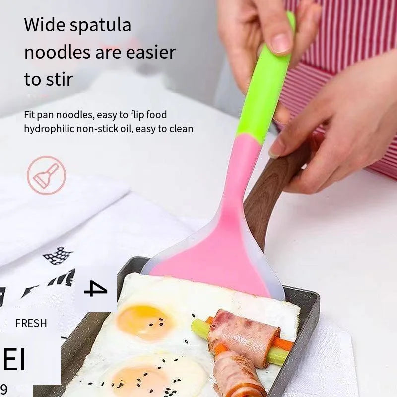 Wide Silicone Non-Stick Spatula – Kitchen Scraper Cooking Tool Silicone Spatula Axl