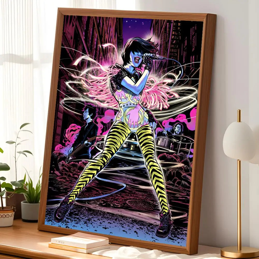 Yeah Yeah Yeahs Poster – Self-Stick HD Waterproof Wall Art Music Wall Poster Axl