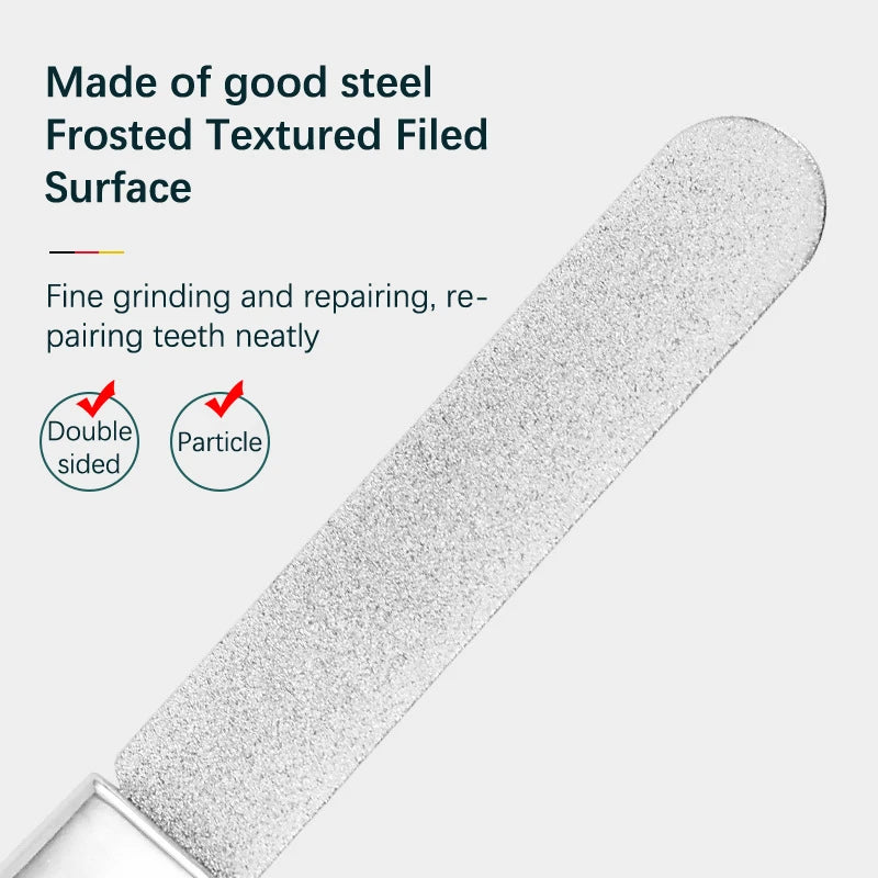 Stainless Steel Teeth File – Double-Sided Dental Sanding Tool Dental Sanding Tool Axl
