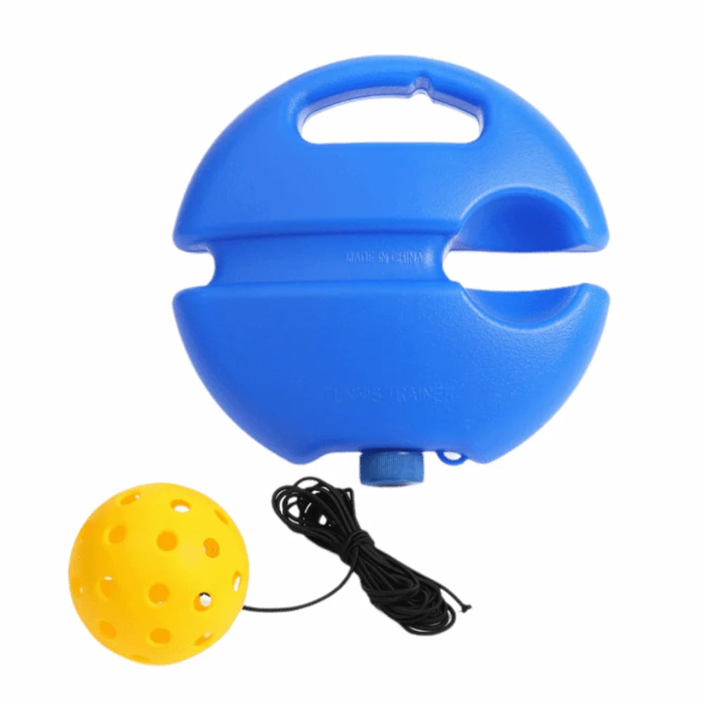 Pickleball Trainer Set – Water-Fillable Base & Elastic Rope Pickleball Trainer Axl Yellow