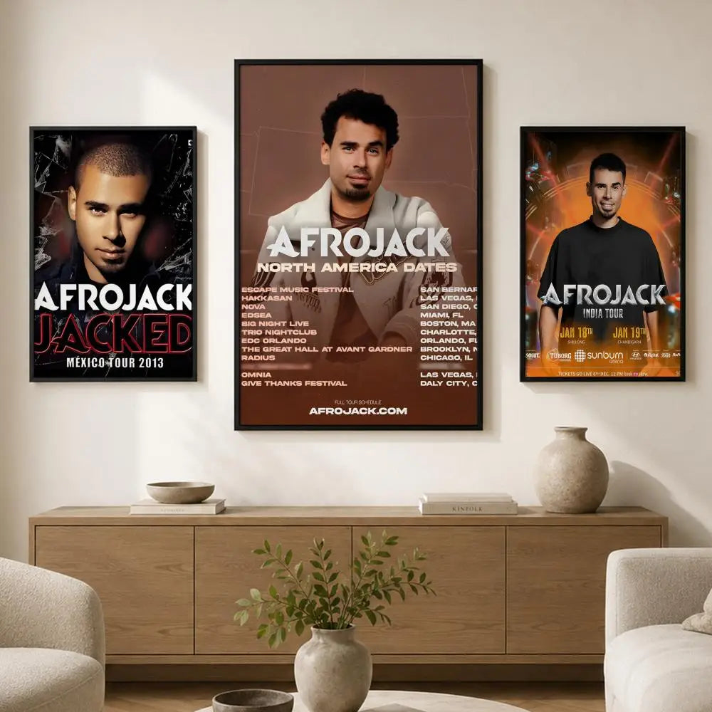Afrojack Waterproof PVC Wall Poster – Peel-and-Stick HD Art Wall Art Poster Axl