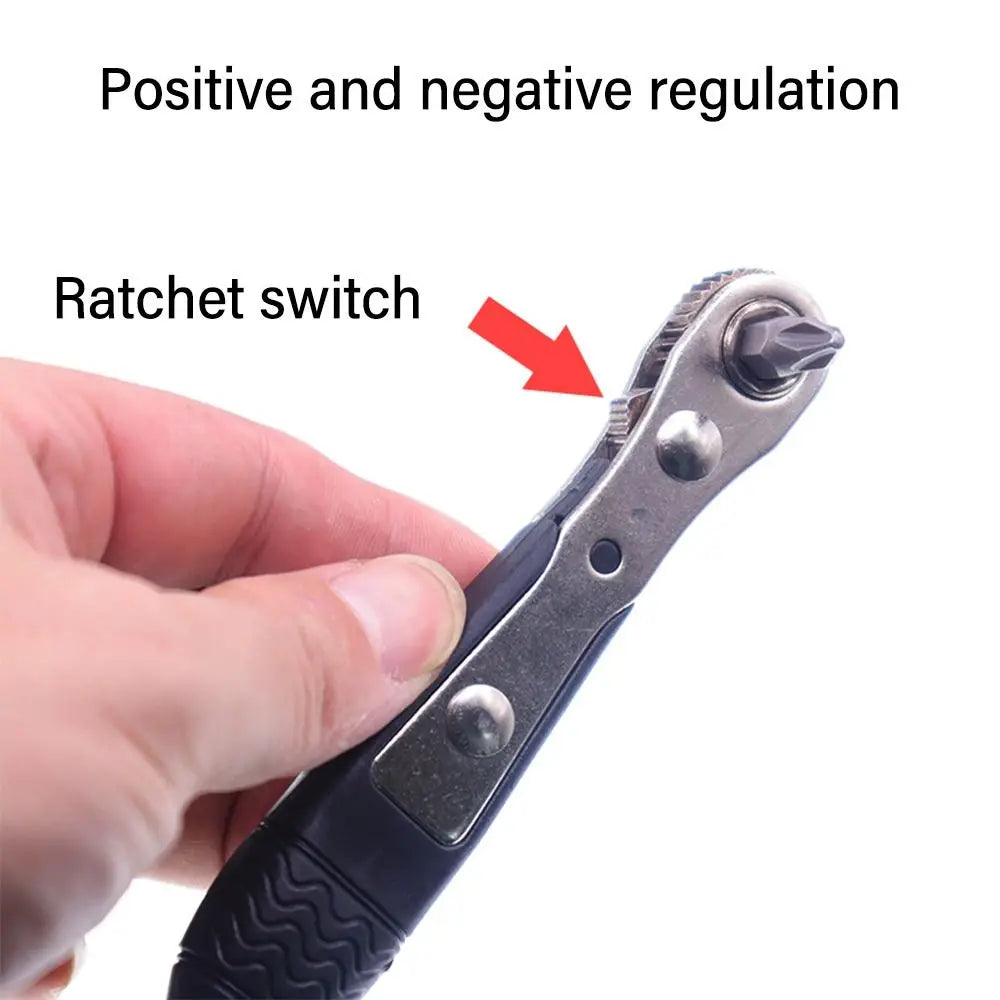 Mini 36-Tooth Ratchet Right Angle Screwdriver for Tight Spaces Ratchet Screwdriver Axl